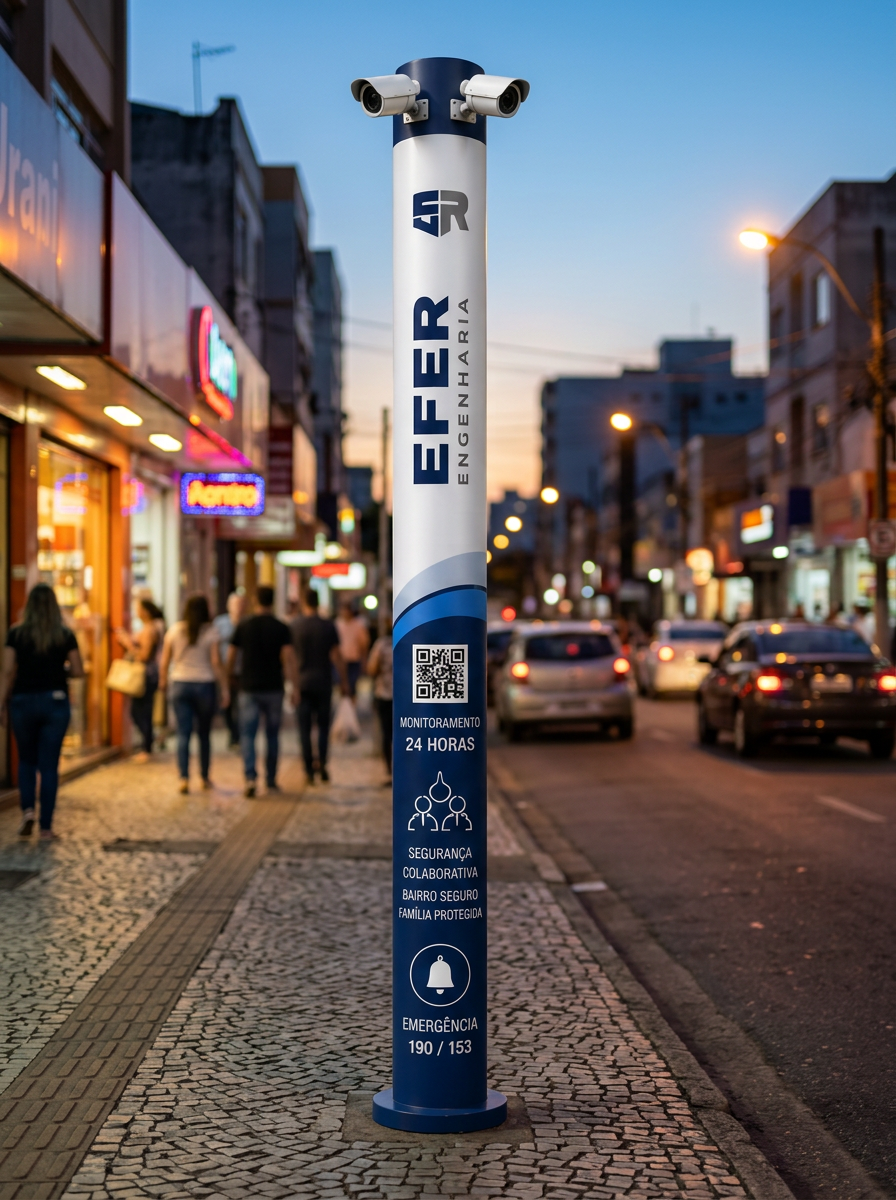Totem Sentinela Smart da EFER ENGENHARIA Smart Security